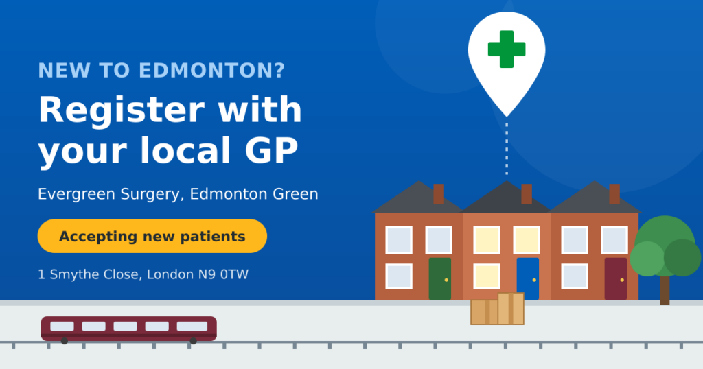 Illustration of a new home in Edmonton N9 near Evergreen Surgery, which is accepting new NHS patients